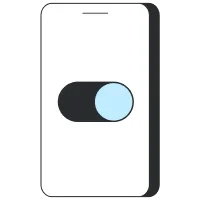 バックアップ通信「Always On」のトグルが表示されたスマートフォン