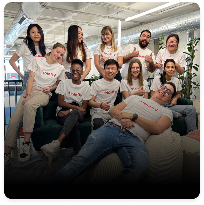 Holafly employees enjoying their time