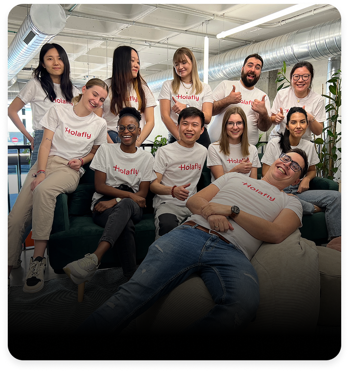 Holafly employees enjoying their time