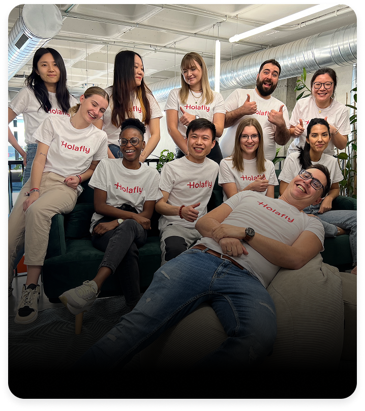 Holafly employees enjoying their time