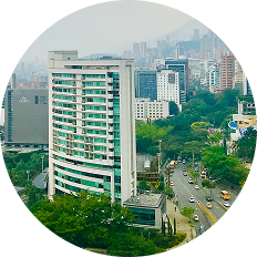 Cityscape of El Poblado, Medellín, Colombia