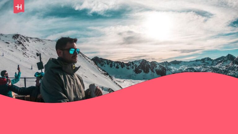 man on vacation in andorra
