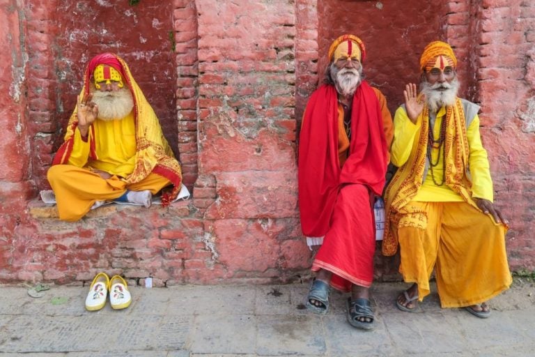Sadhus at Pashupatinath, Kathmandu, Nepal