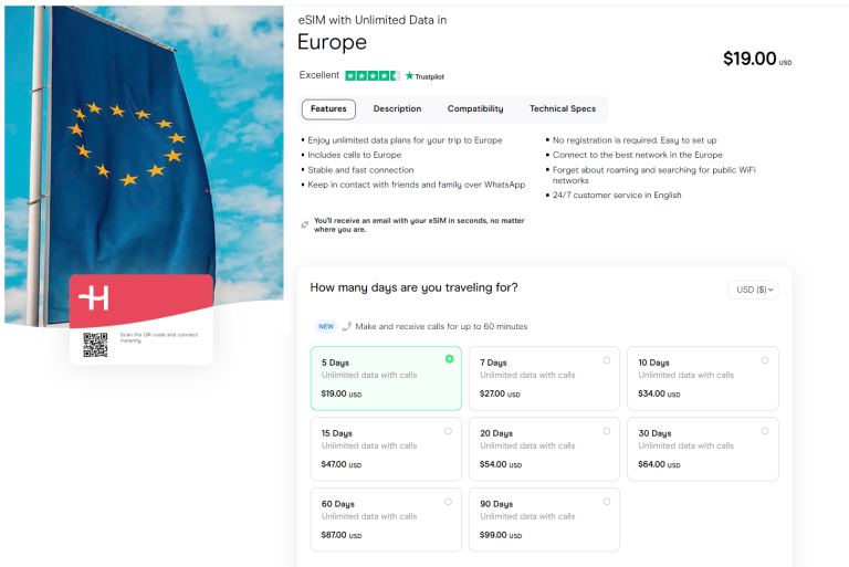 eSIM for Europe