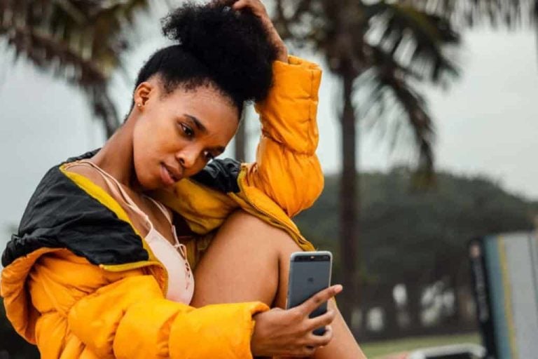 Girl with yellow jacket