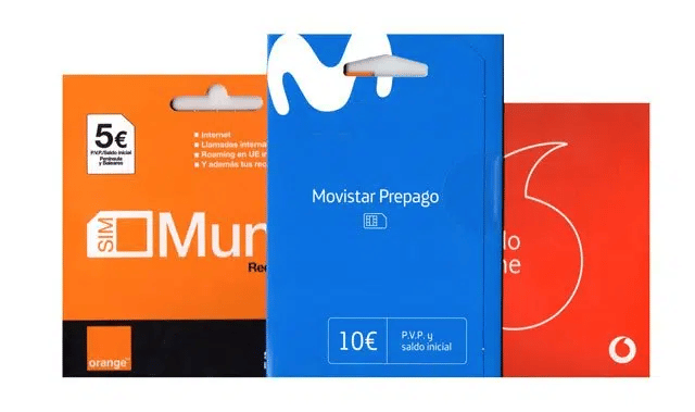 SIM cards from local operators