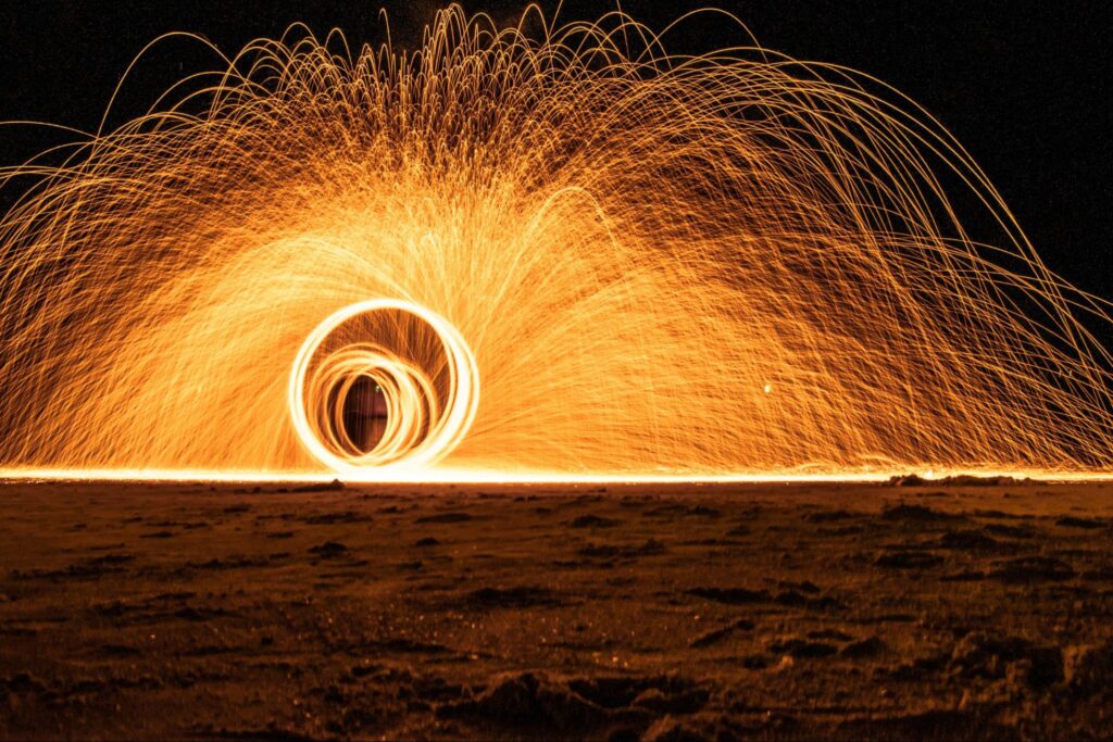 burning man light performance