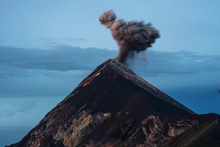 Active volcano in Guatemala
