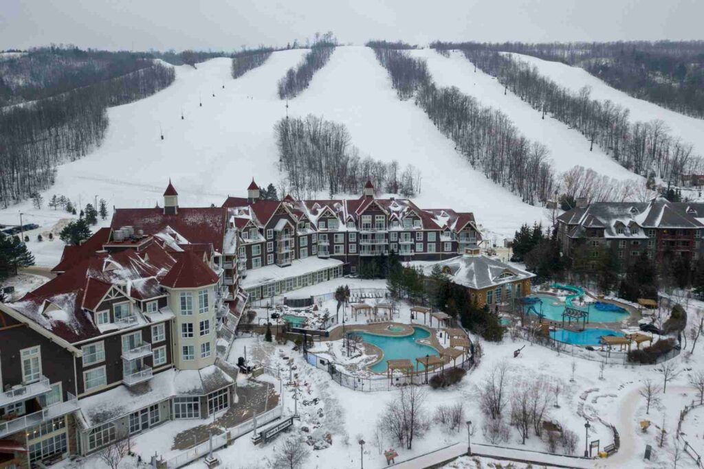 Blue Mountain Village is one of the top ski resorts in all of Canada