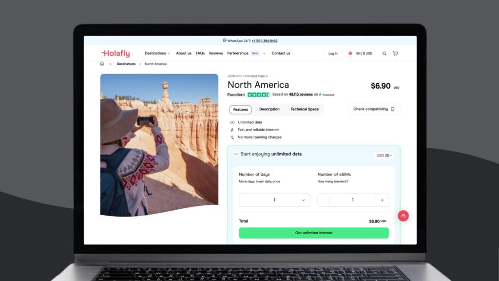 Holafly eSIM for North America