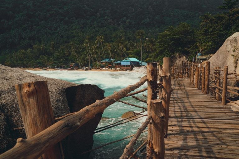 bridge near a beach in thailand