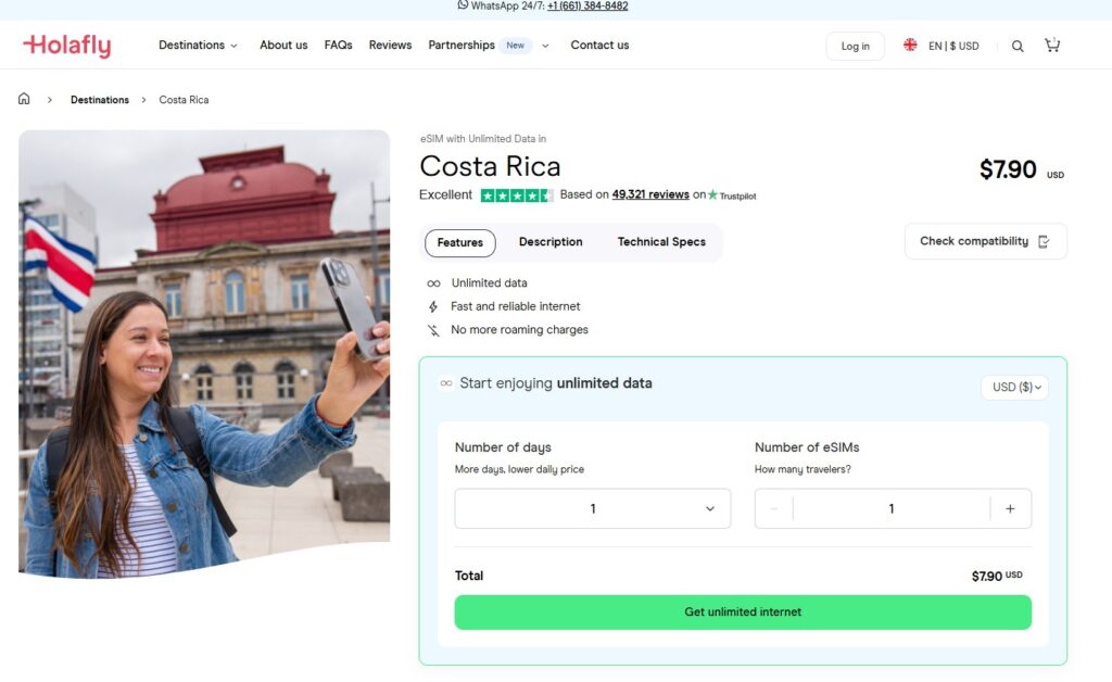 eSIM for Costa Rica