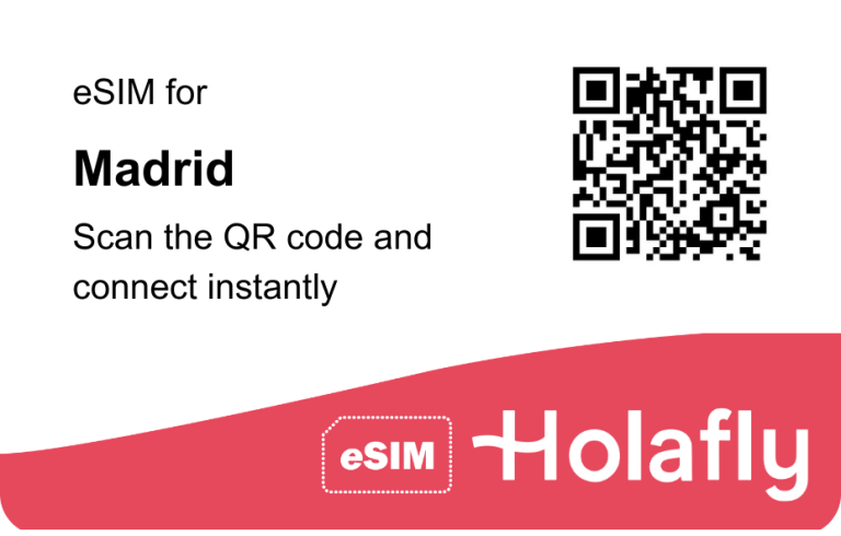 eSIM for Madrid QR