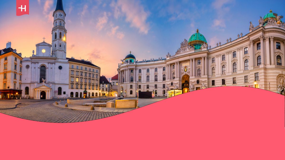 Vienna in the sunset