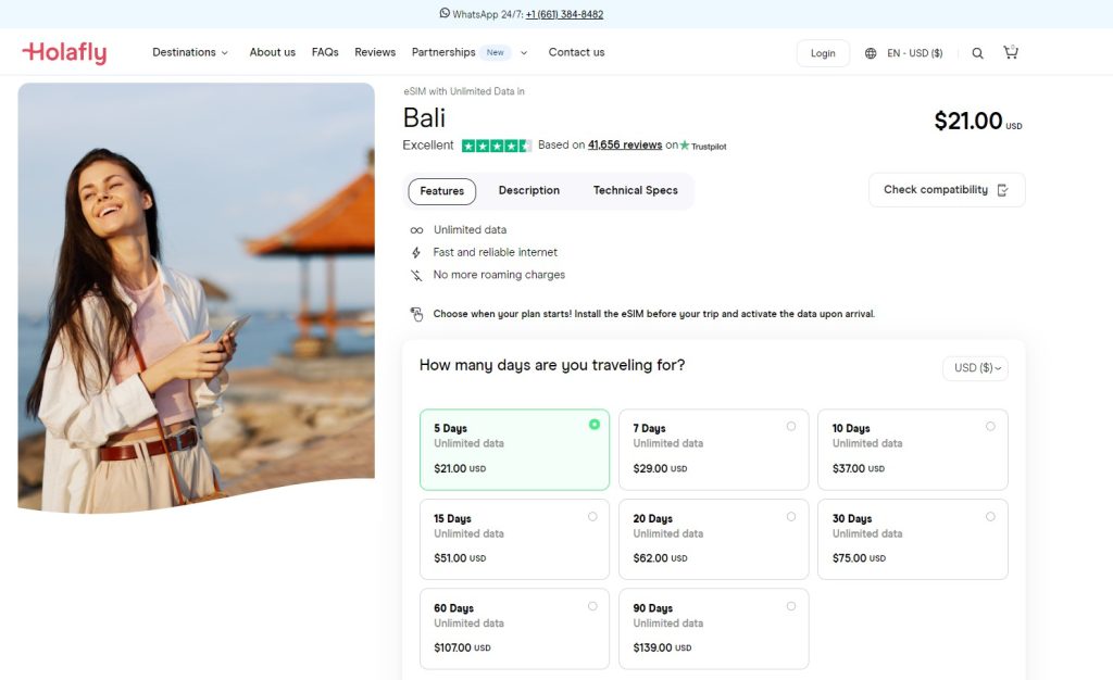 Holafly eSIM for Bali