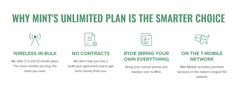 Mint Mobile unlimited plan advantages