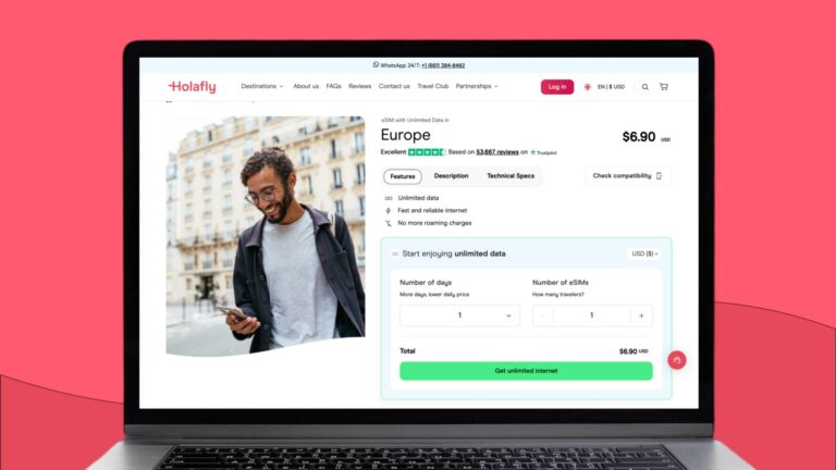 Holafly eSIM plans for Europe