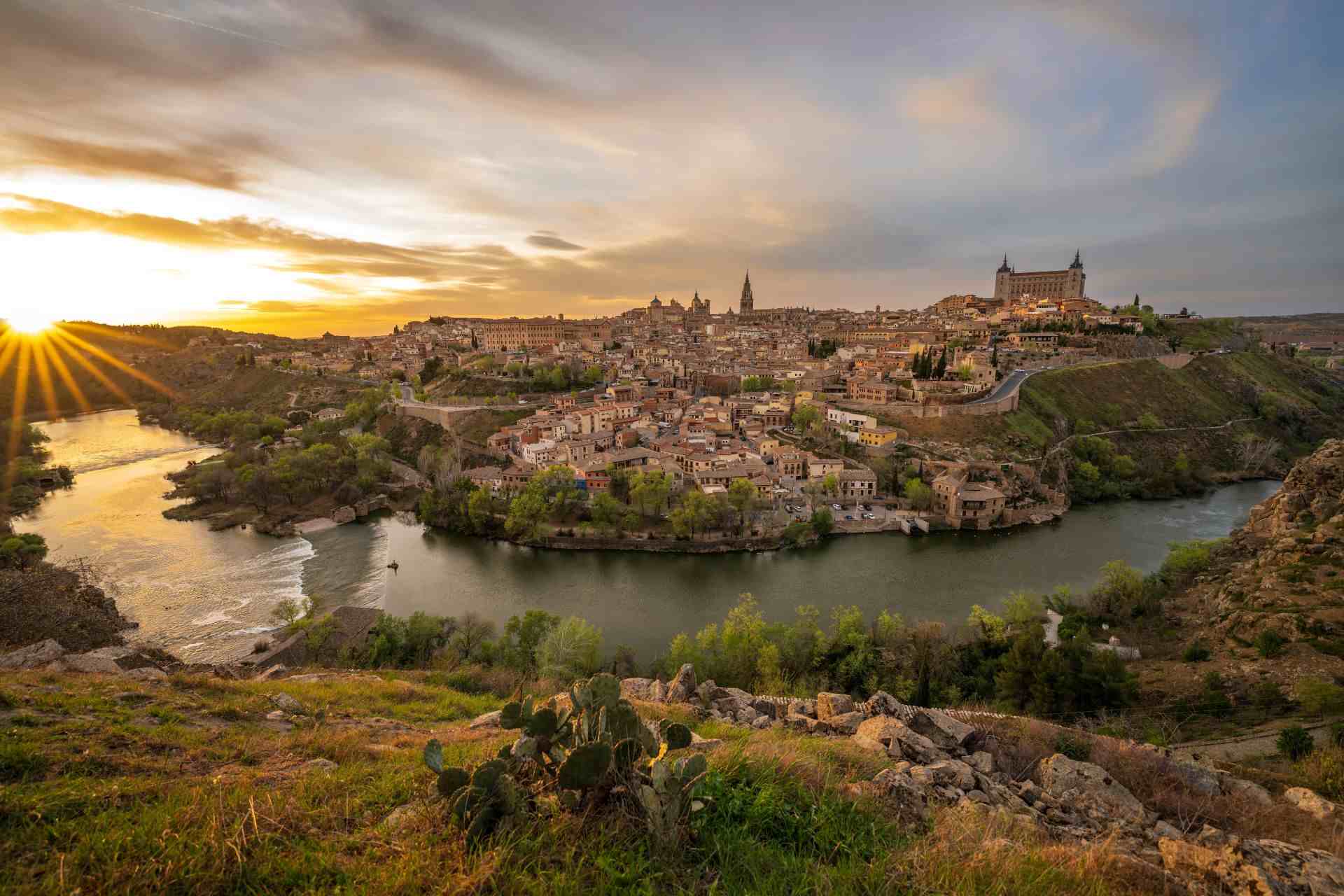 Panoramic view of the stunning city of Toledo