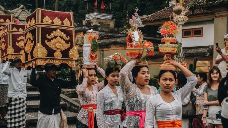 A traditional celebration in Bali.