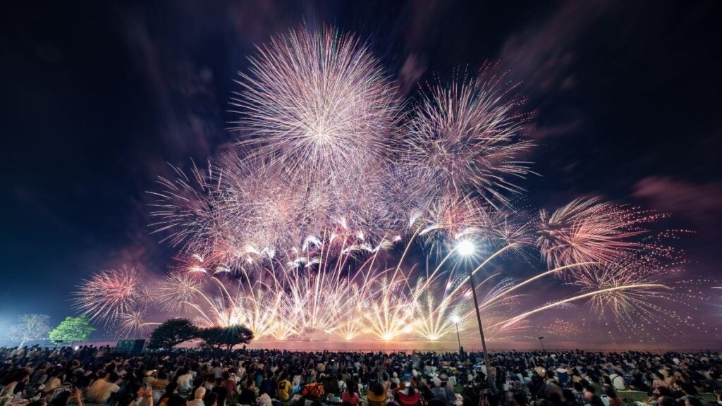 Summer fireworks in Japan