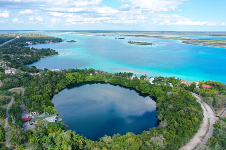 Seven Color Lagoon in Bacalar.