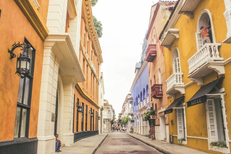 Cartagena street view.