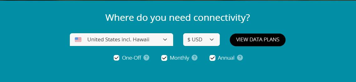 choosing destination, currency and type of plan