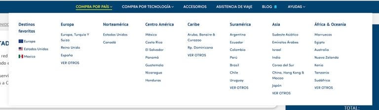 conecty esim destinations