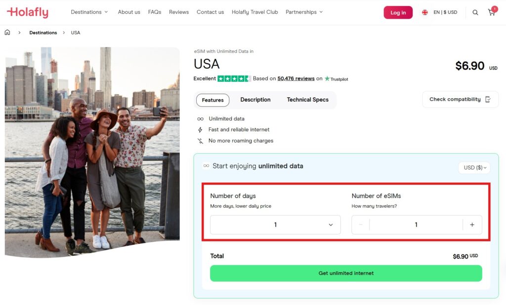 holafly esim usa buying guide data plan