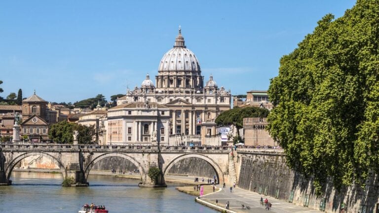 St Peter's Basilica seen from Castel Sant'Angelo