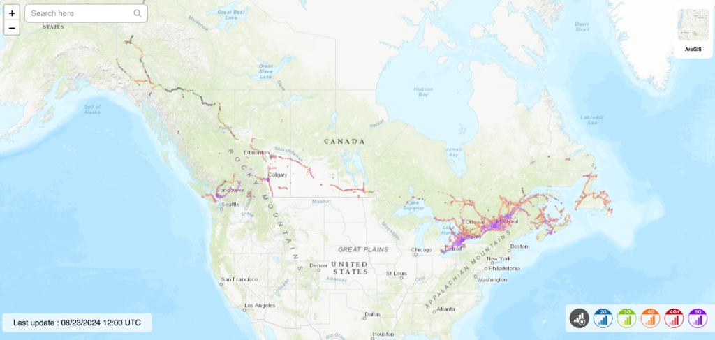 Mobile internet in Canada What - Bell Mobility 3G 4G And 5G Coverage Map 1024x487 