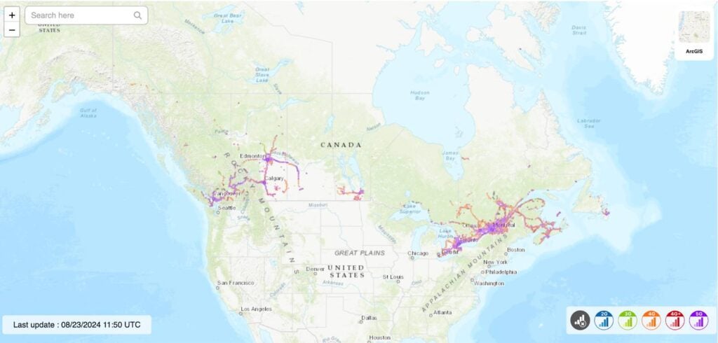 Telarus Coverage Map Mobile internet in Canada: What is the best option? - Holafly