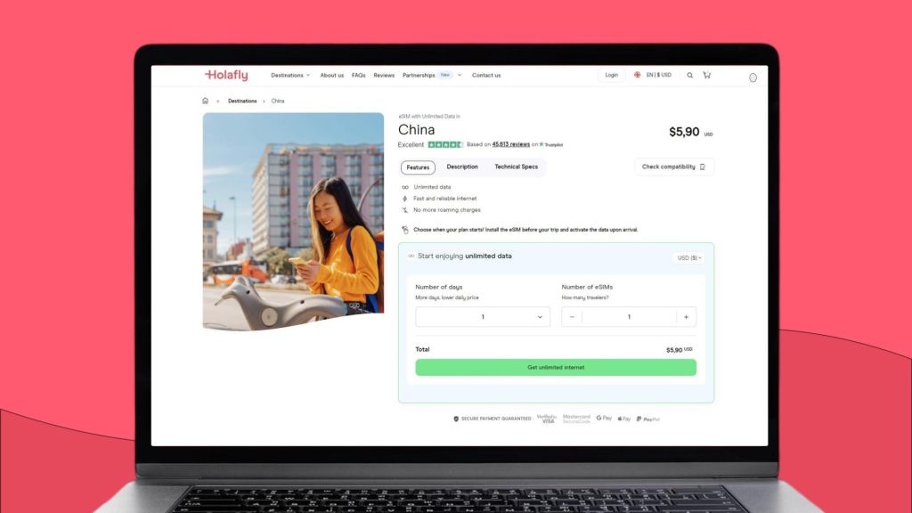 Holafly eSIM for China