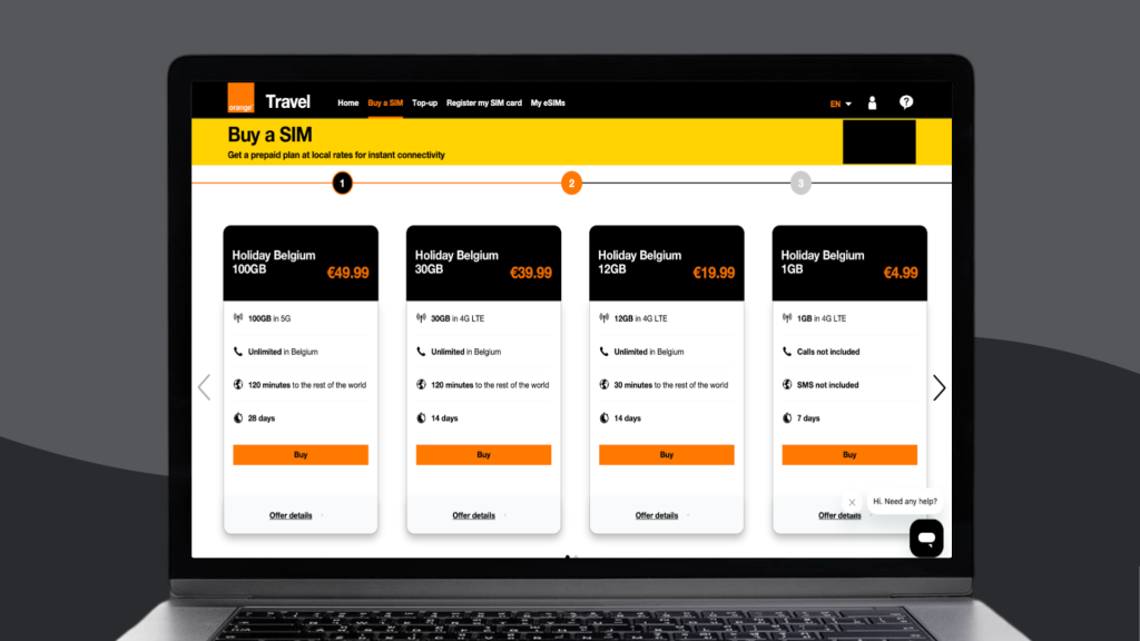 Orange’s SIM card plans