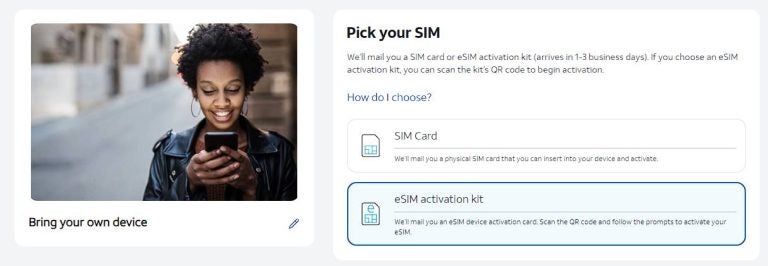AT&T eSIM USA: pricing, how to get and activation