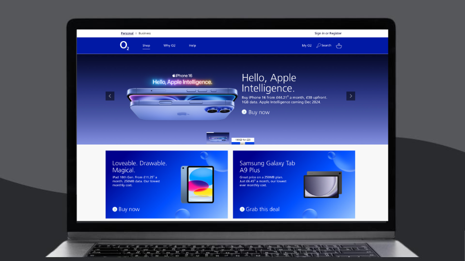 O2’s website.