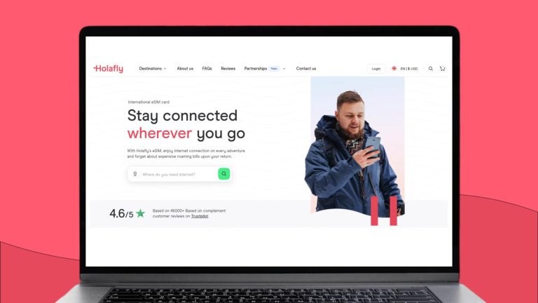 Holafly eSIM online store homepage