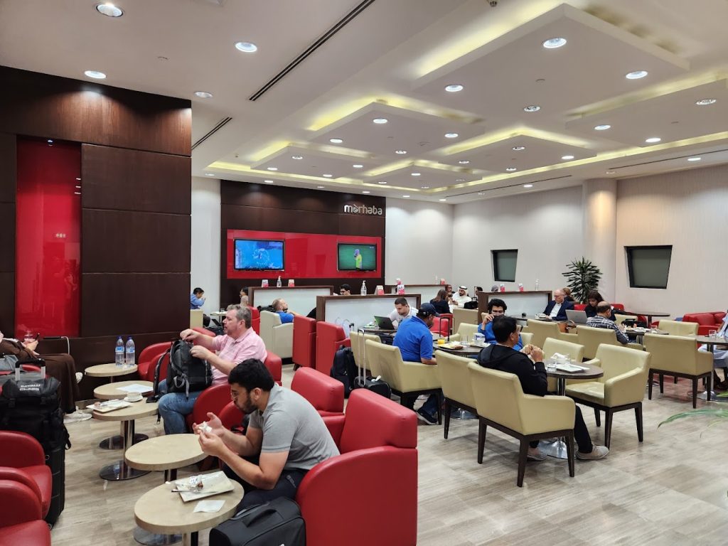 Marhaba Lounge in Terminal 2 at DXB.