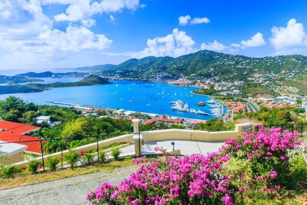 Panoramic view of St. Thomas, USVI.
