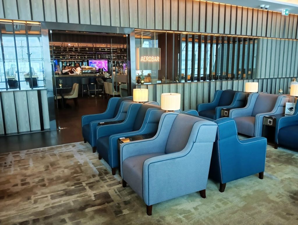 Plaza Premium Lounge in DXB. 