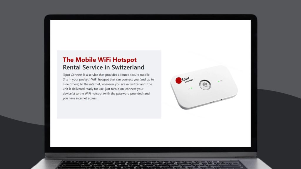 Pocket WiFi device from iSpot Connect