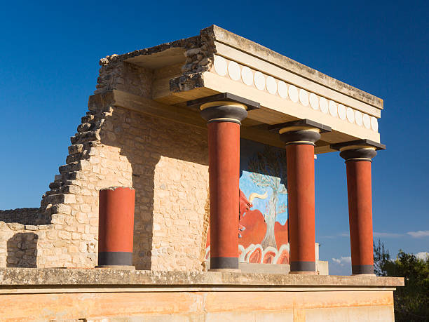 The Palace of Knossos in Crete.