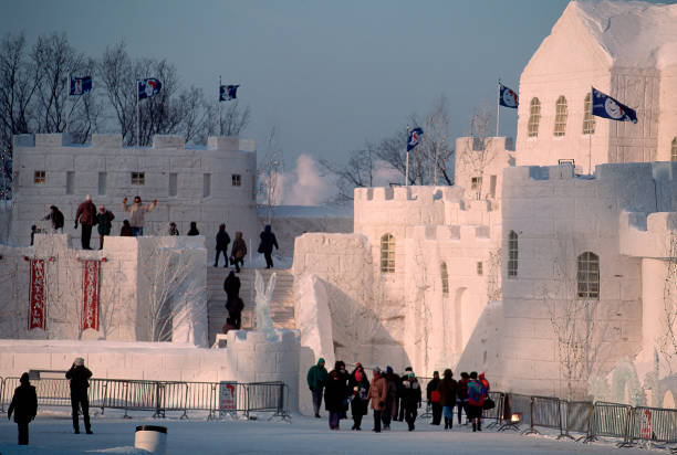 The Snow Palace at the Quebec City Winter Carnival