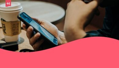 a person using smartphone