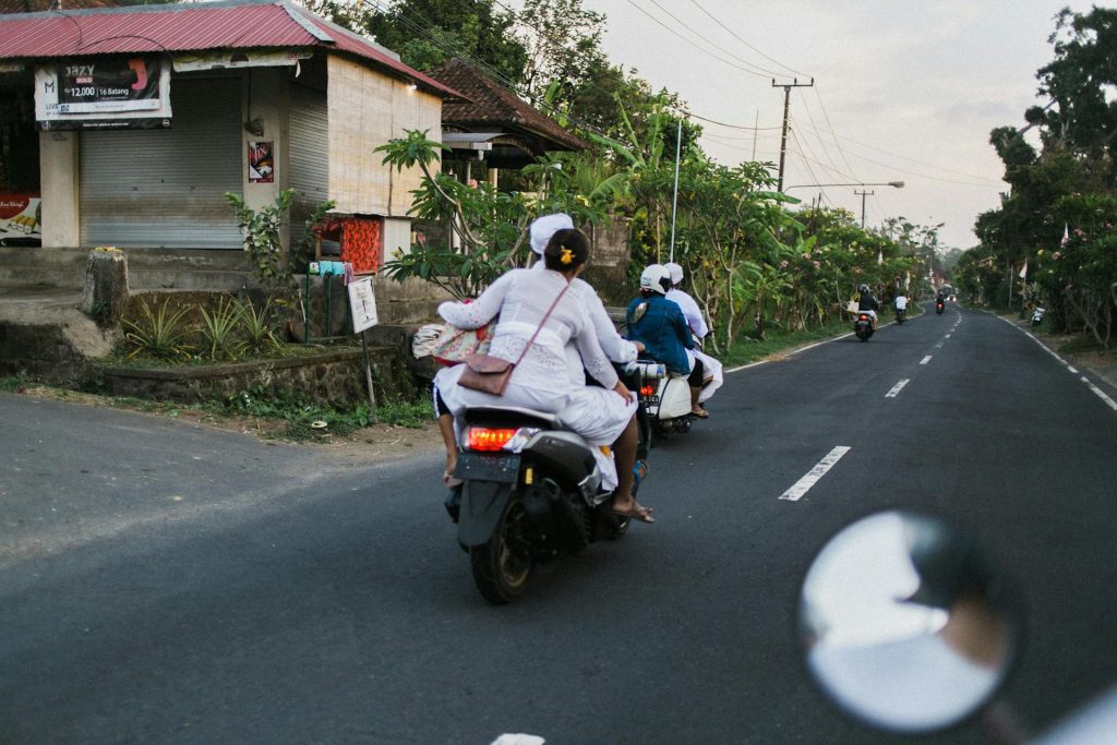 Exploring bali by motorbike