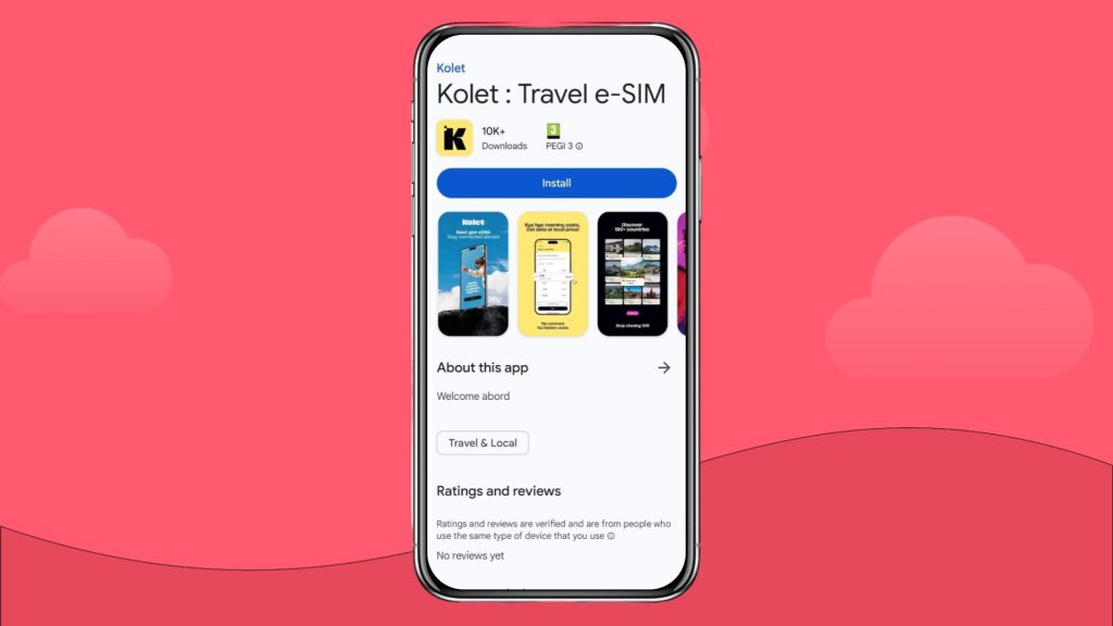 Kolet eSIM app on Play Store