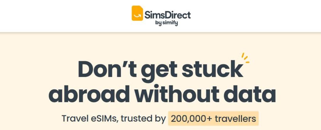 simsdirect homepage