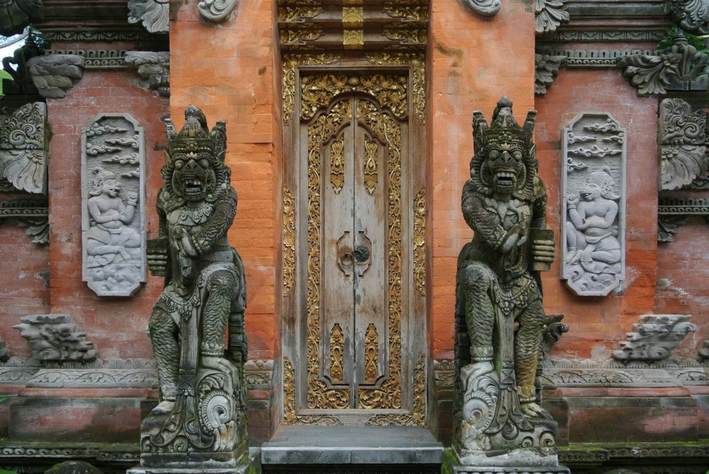 Temple entrance in ubud