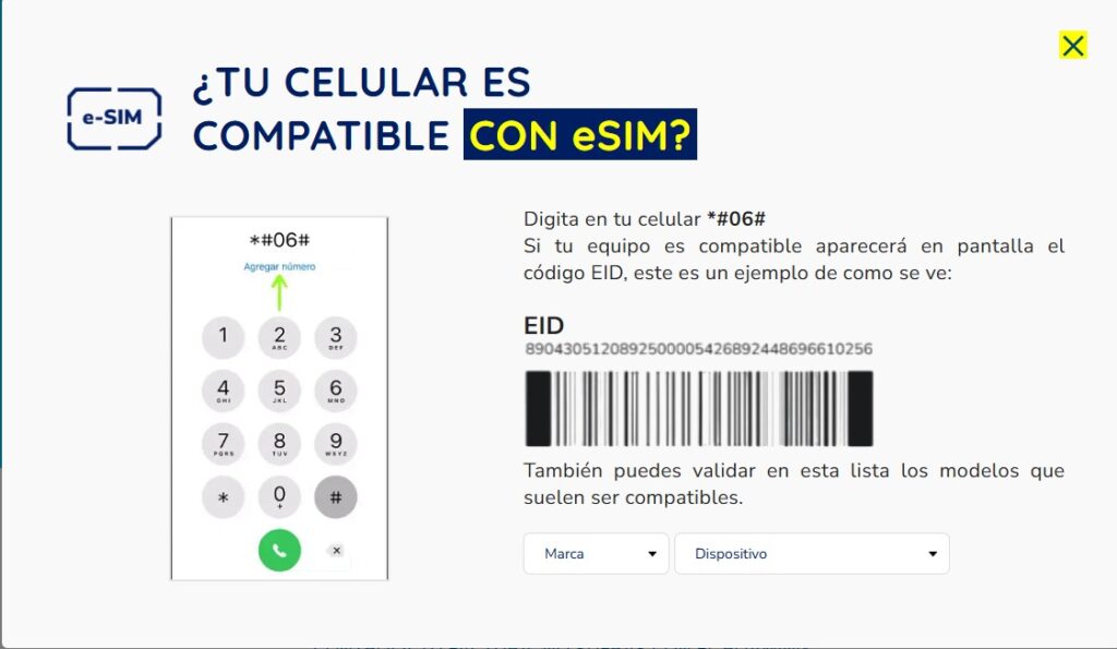 How to check if your phone is compatible with Conecty using your EID number