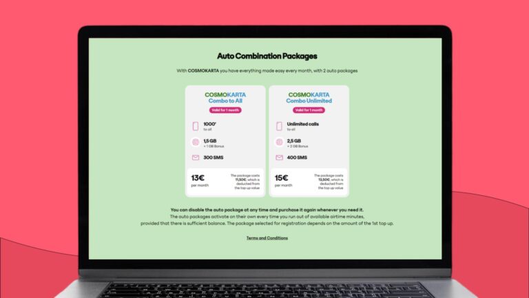 Cosmote prepaid SIM deals